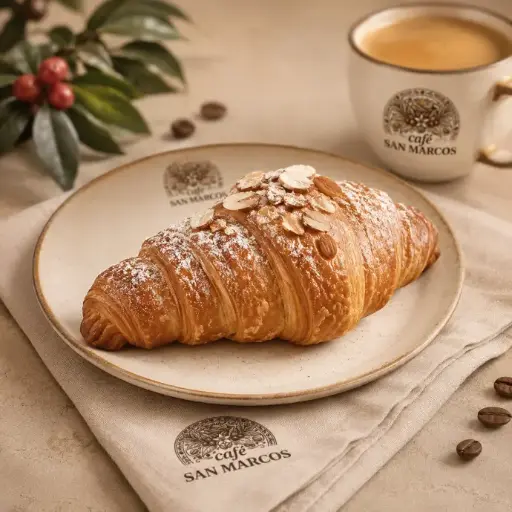 Croissant relleno de mermelada